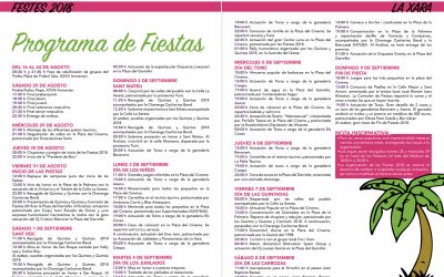 PROGRAMA DE FIESTAS 2018
